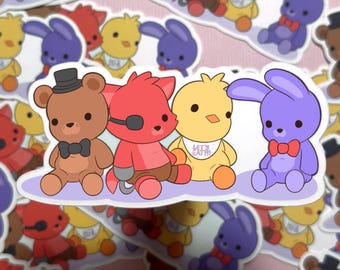 FNAF Plush 1”5in Sticker Matte