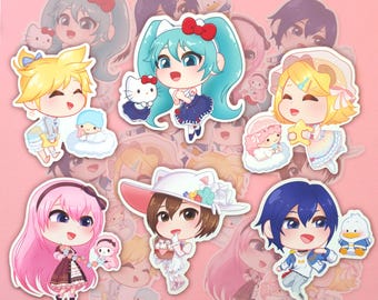 PJSK Vocaloid Sanrio 3” Matte Stickers