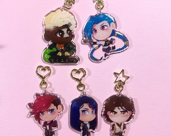Arcane Clear 3” Epoxy Double Sided Keychain