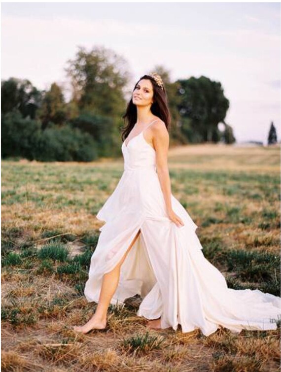Multi layered top chiffon dress