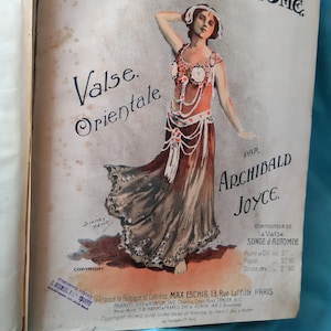 1870-1905 | 250 pages Livre de partitions relié  Objet ancien