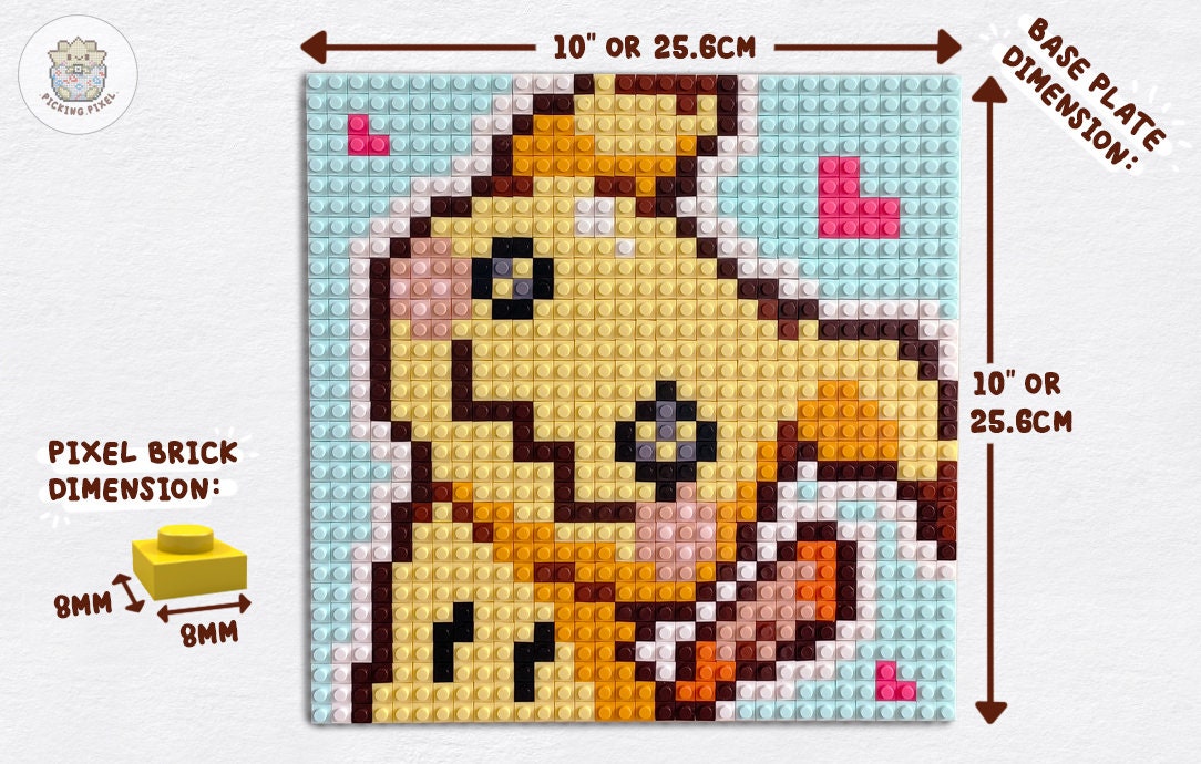 Mimikyu Pokémon Pixel Art - Pix Brix Instructions 