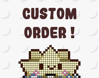 Customize Pokemon / Digimon / Cartoon Pixel Art Portrait 10x10" / Pixel Puzzle Wall Decor / Gifts / Presents / 1024+ Bricks Package