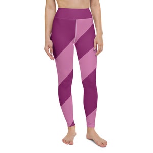 Yoga Leggings unikat all over print, lila Design hochwertige Leggings