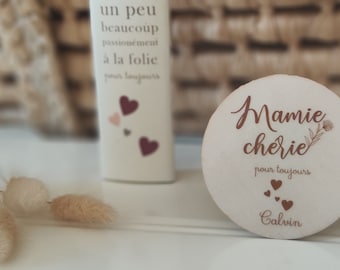 Le petit magnet en bois personnalisés « Bonne fête Mamie » - Cadeau Mamie - Bonne fête Mamie - fête des grands mères -