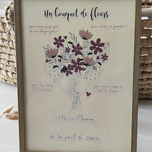 Our pretty personalized "Thank you" posters - teacher gift - atsem gift - nanny gift - end of year gift