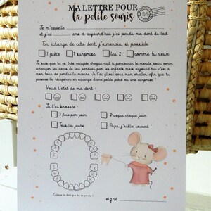 La Lettre à la petite souris avec sa réponse- La petite souris- Lettre-