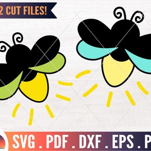 Firefly SVG, lightning bug svg, summer nights png, fireflies clipart, kawaii insect cut file for cricut, bayou svg, cute insect clipart png
