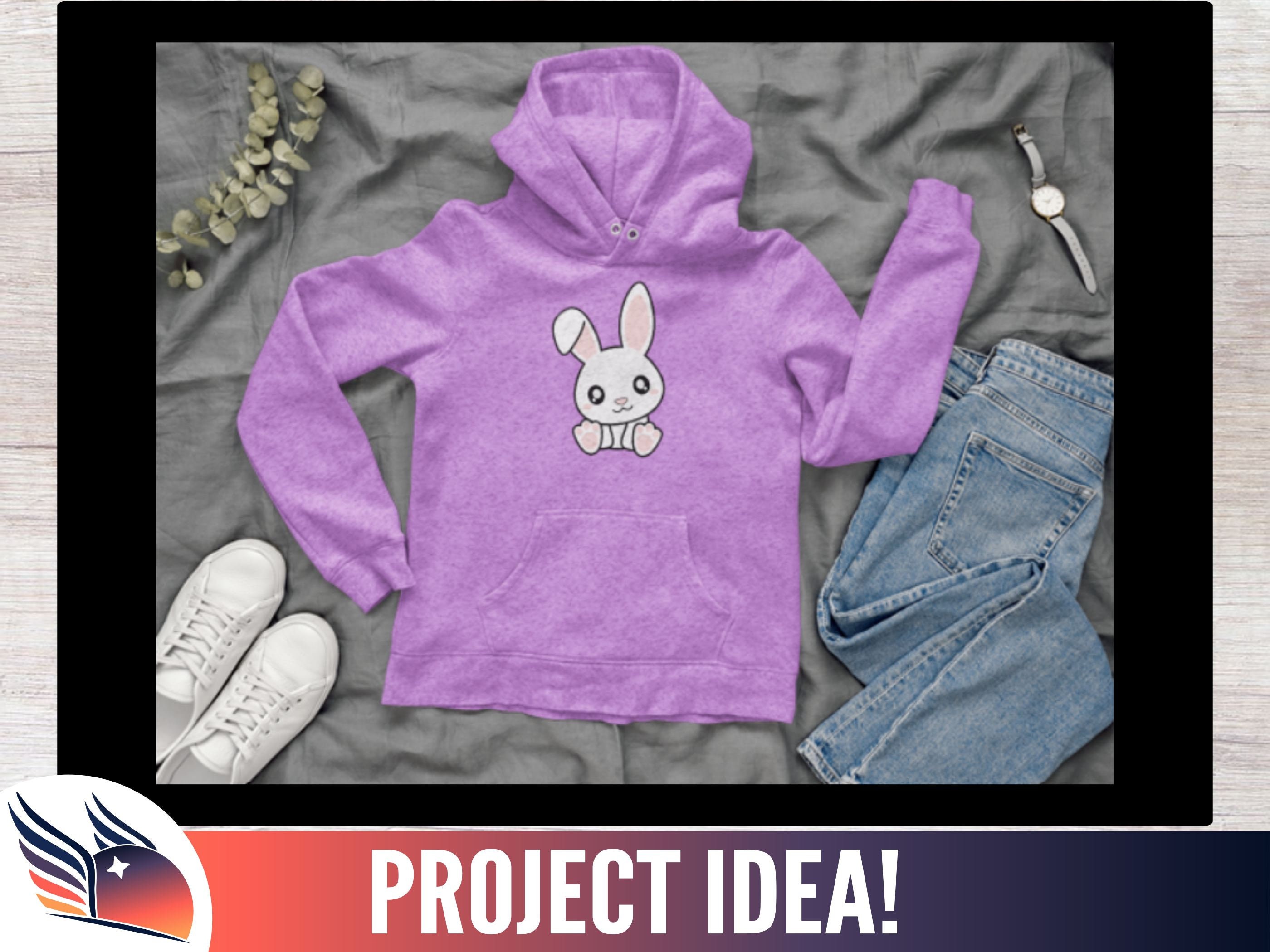 Cute Bunny Rabbit SVG PNG, Kawaii Rabbit Clipart Bundle, Hare Cut File ...