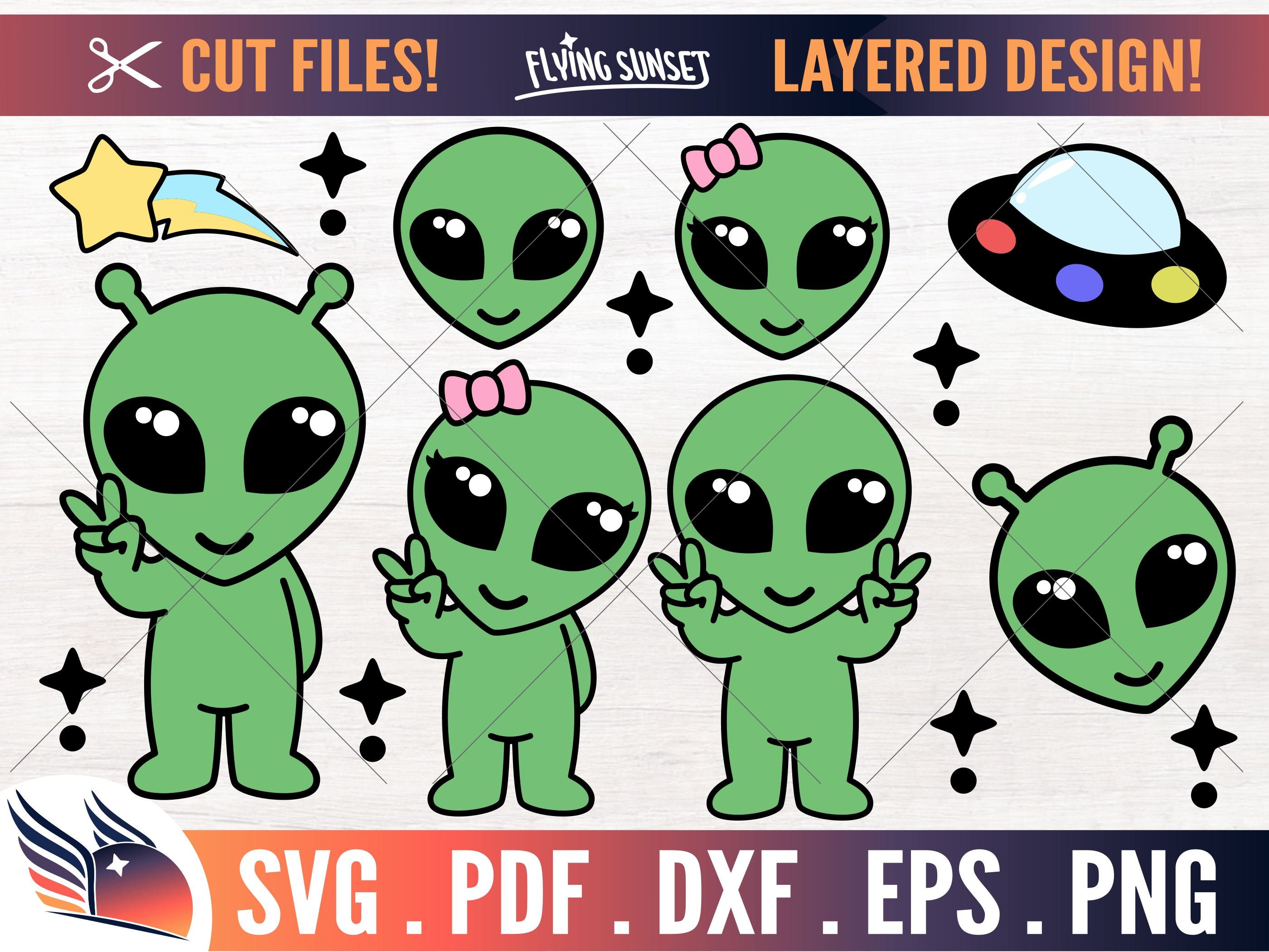 Design PNG E SVG De Alien Intergaláctico Explorando O Espaço Sideral Para  Camisetas