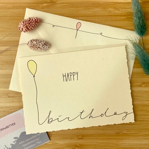 Tarjeta de cumpleaños - letras a mano