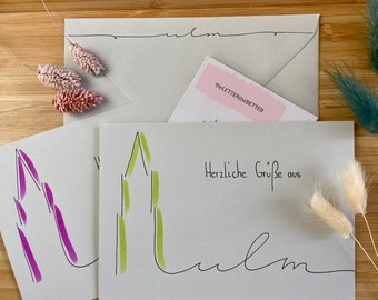 Biglietti d&#39;auguri da Ulm - scritte a mano