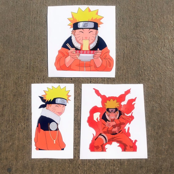 Naruto Uzumaki Peeker Anime Car Decal Vinyl Ramen Tail Beast 9 Etsy