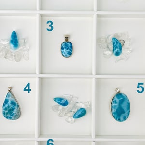 Larimar Pendant,AAA Larimar,Palmstone,Larimar jewelry,Larimar stone,High quality Larimar,Silver pendant,Healing stone,Cabochon,Healing stone