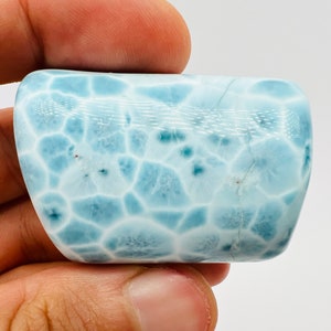 Larimar Tube,AAA Larimar,Raw Larimar,Meditation stone,Larimar stone,Natural Larimar,Healing stone,Dominican Larimar,Genuine Larimar