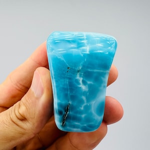 Larimar Freeform,Super Blue Larimar,AAA Larimar,Palmstone,Meditation stone,Healing stone,Dominican Larimar,Genuine Larimar,Larimar Freeform