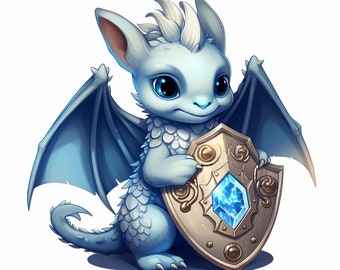 Larimar Guardian Dragon &quot;Larielle, the Azure Whisper&quot;, Will guard your Larimar before you purchase it