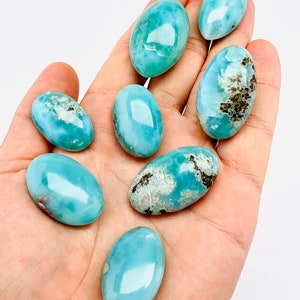 Larimar Palm Stone Lot Size M,Larimar Freeform,AAA Larimar,Meditation stone,Larimar stone,Natural Larimar,Healing stone,Dominican Larimar