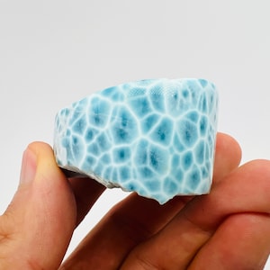 Larimar Tube,AAA Larimar,Raw Larimar,Meditation stone,Larimar stone,Natural Larimar,Healing stone,Dominican Larimar,Genuine Larimar