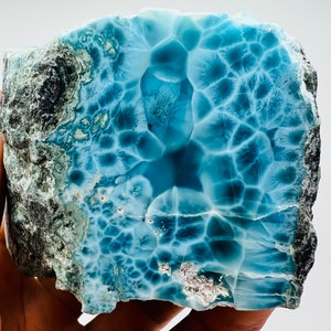 Rough AAA Highest Quality Larimar Directly from Larimar Mine,AAA Larimar,Rough Gemstone,Lapidary Rough,Cabbing Rough Larimar,Uncut Larimar