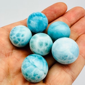 Larimar sphere,AAA Larimar,Larimar stone,Larimar ball,Natural larimar,Blue crystal ball,Atlantis stone,High quality larimar