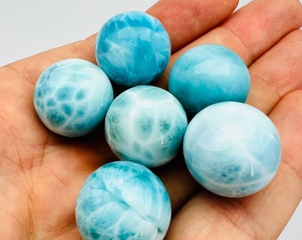 Larimar sphere,AAA Larimar,Larimar stone,Larimar ball,Natural larimar,Blue crystal ball,Atlantis stone,High quality larimar