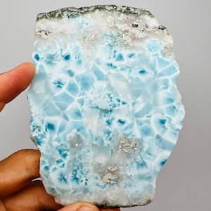 Larimar Slab,AAA Larimar,Meditation stone,Larimar stone,Natural Larimar,Healing stone,Dominican Larimar,Larimar Slab