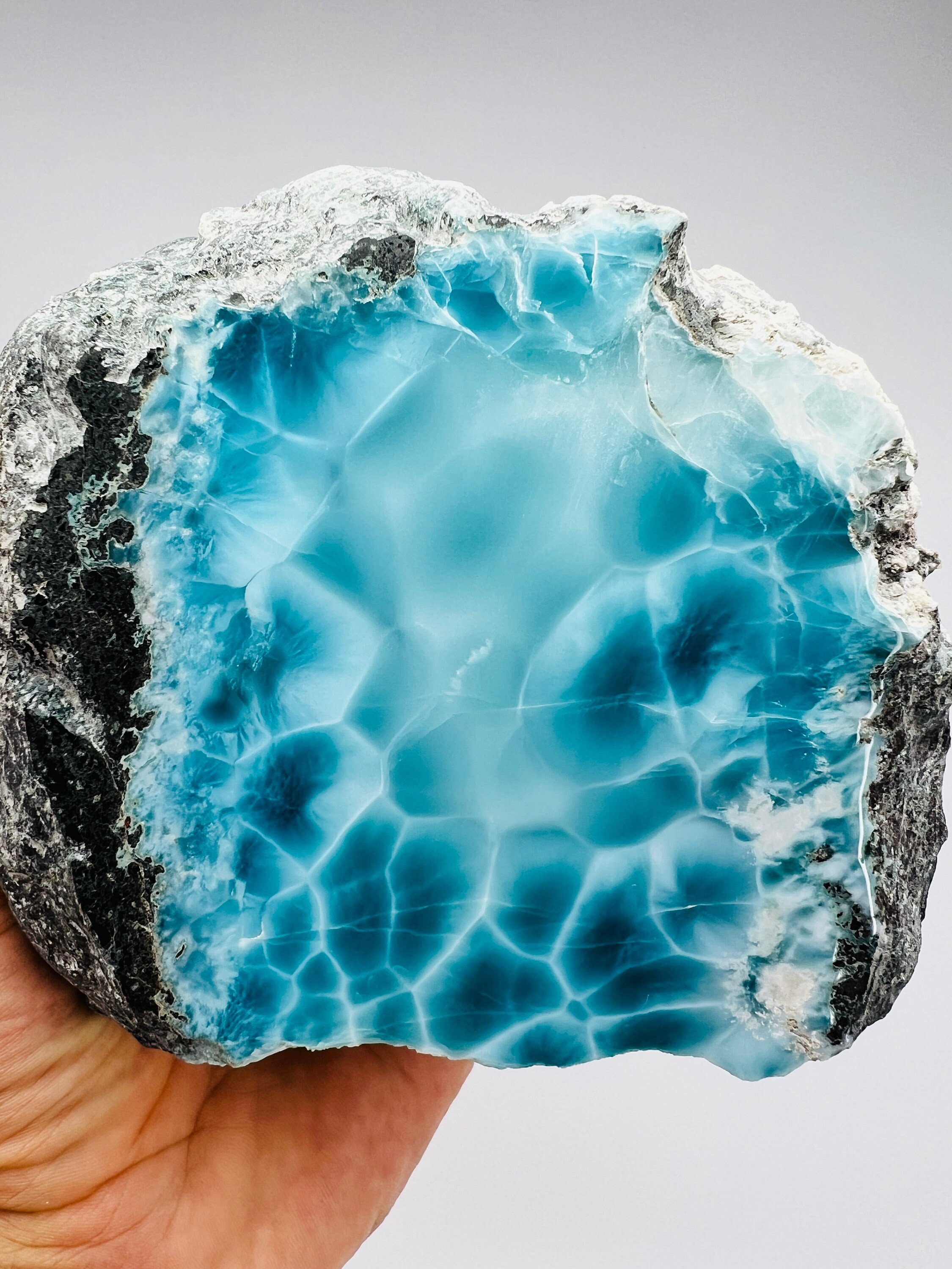 Raw Super Blue Larimar,AAA Larimar,Meditation stone,Larimar stone,Natural Larimar,Healing stone,Dominican Larimar,Larimar Slab,Raw Larimar