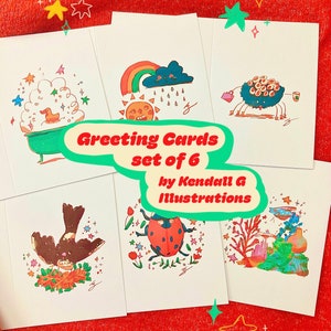 Hand-drawn Greeting Cards - Bundle by Kenny G Illustrations