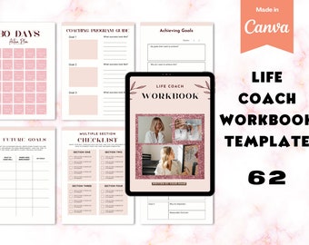 Libro de trabajo de coaching de vida, libro electrónico para creadores de cursos, libro de trabajo, herramientas de coaching de vida, hoja de trabajo del programa de coaching, coaching empresarial, hecho para usted