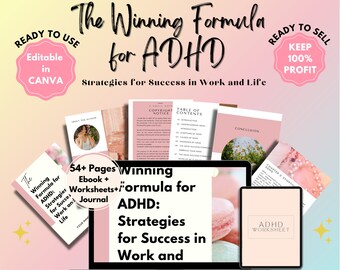 Brandable Coaching Program | ADHD Success Formula Done For You Workbook, Coaching Program for Life Coaches, ADHD coach, Psychologists