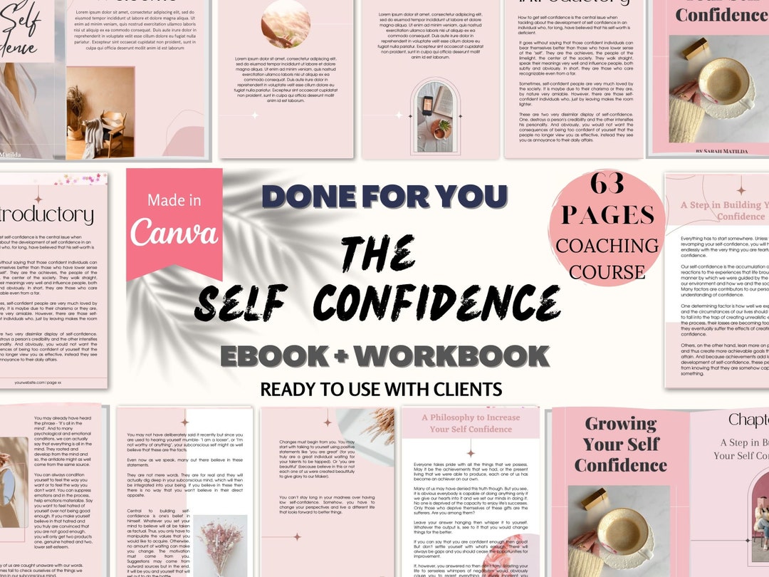 Done for You | Self Confidence Brandable Workbook & Ecourse | Life ...