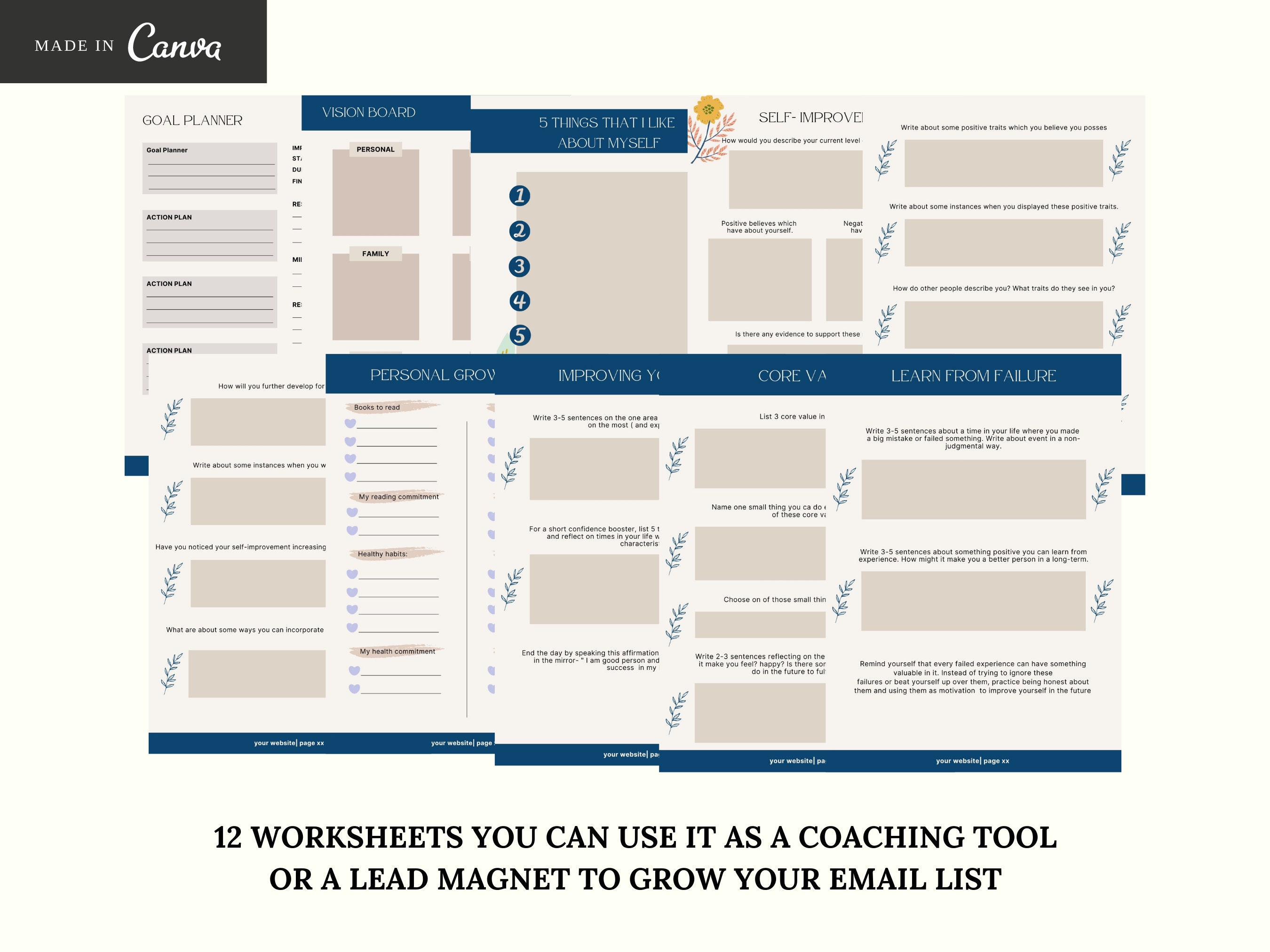 Done for You Ebook, Self Improvement, Lead Magnet, Brandable Workbook ...