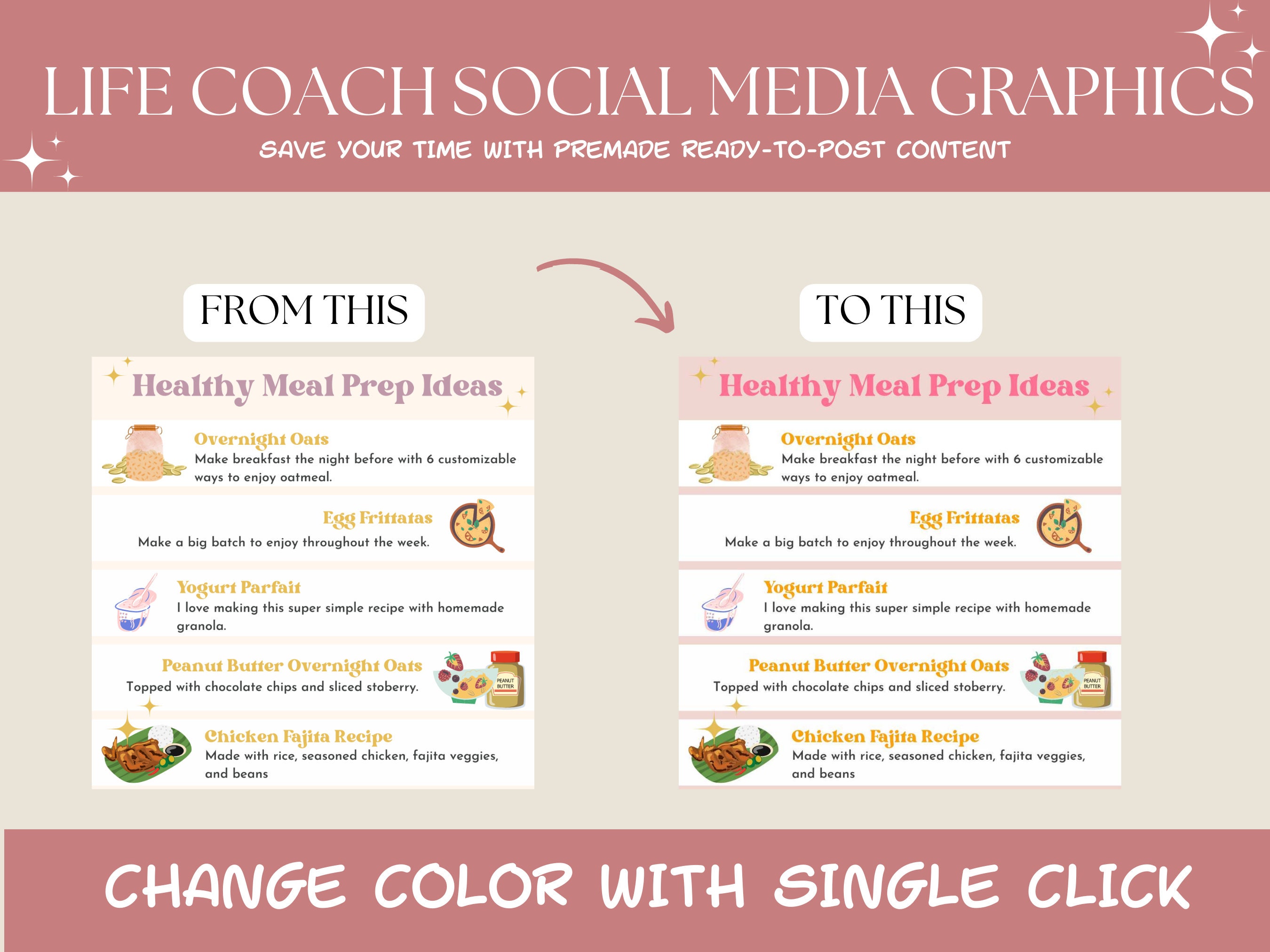 60 Life Coach Mental Health Social Media CANVA Templates, Life Coach ...