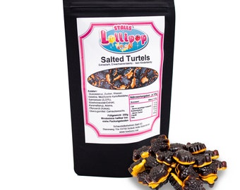 Turtels salati - Liquirizia olandese - 250g di Stalls Lollypop