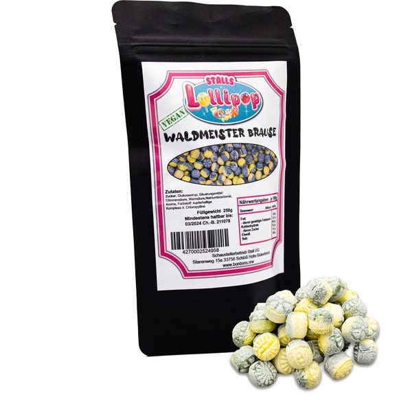 Candy Woodruff Brause - 250g vegan candies from Stalls Lollipop