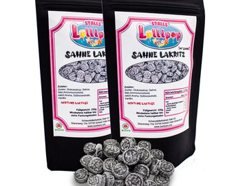 500g Sahnelakritz - Das sahnige Lakritzbonbon für die Fans von mildem Lakritz Doppelpack