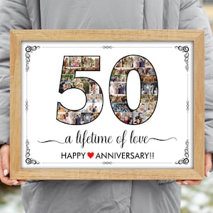 Regalo del 50 aniversario para los abuelos, en 1972 cartel del periódico cartel IMPRIMIBLE, regalo del 50 aniversario de boda, fiesta del 50 aniversario