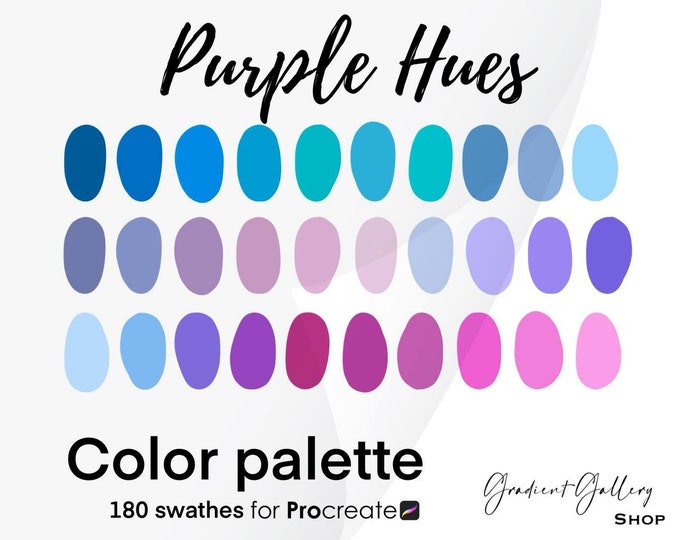 Purple Hues Procreate Color Palette All Purple Palette Included iPad ...