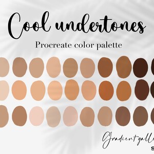 Basic Skin Tones Procreate Color Palette Bundle iPad Procreate Tools ...