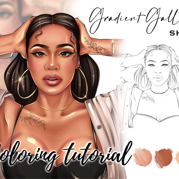 Procreate  Coloring Tutorial Beginner Artists Coloring Procreate Skin Brushes Face Coloring Tools and How To