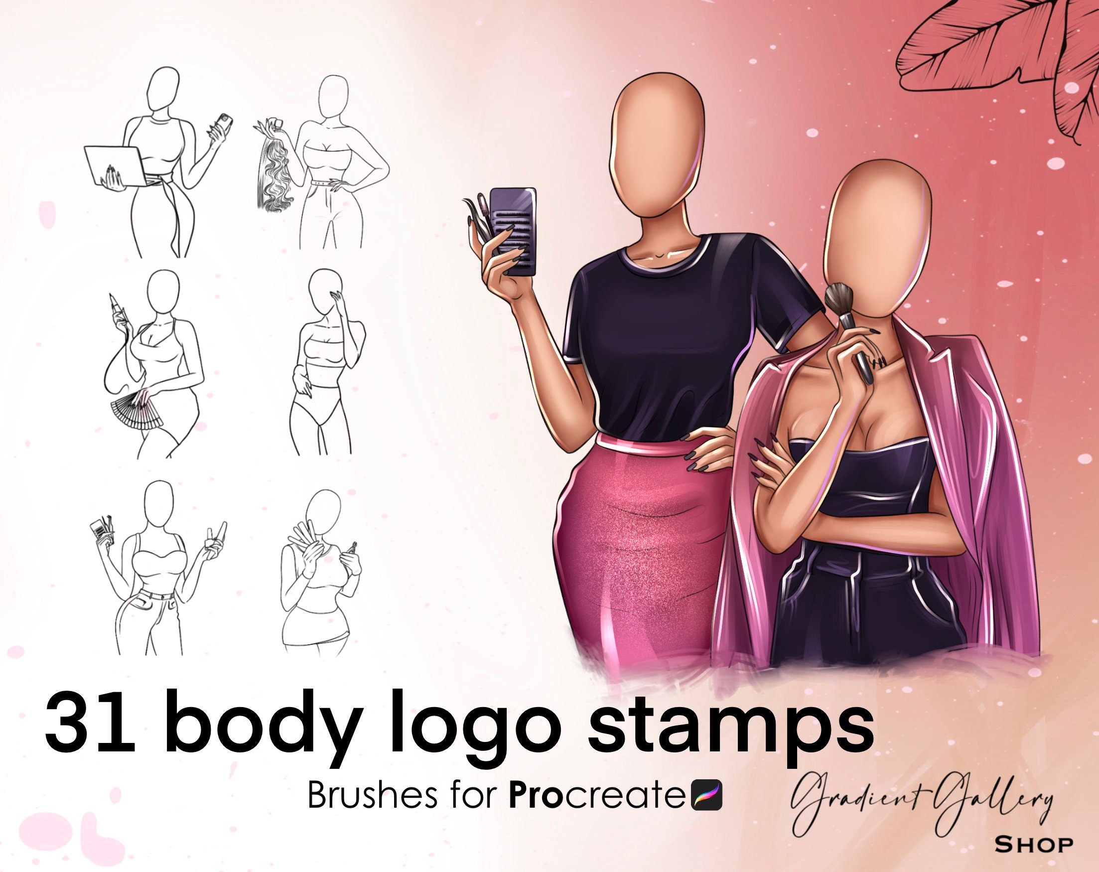 procreate figure stamps free