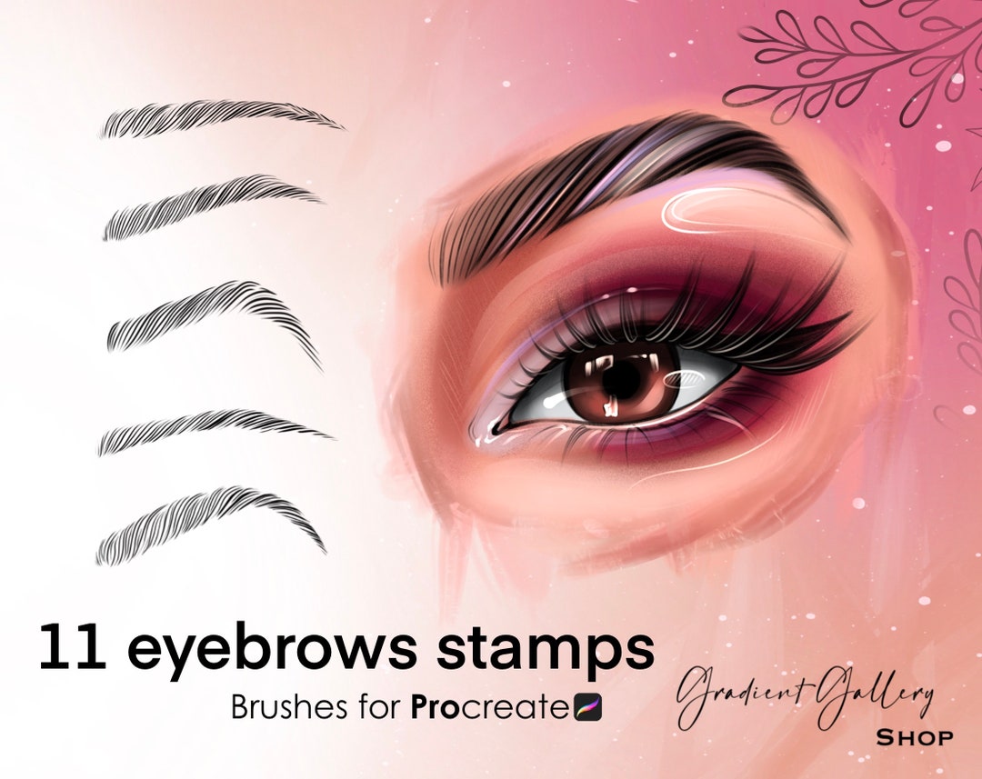 Procreate Eyebrows Brushes Eyebrows Brush Set Eyebrows Etsy