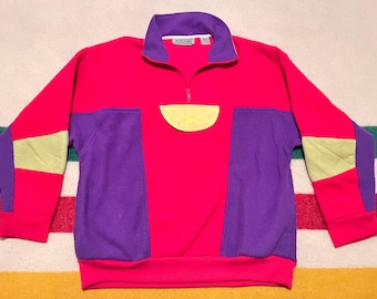 Vintage Size XL Shelljacket Sport Jacket Windbreaker Hoodie 80s