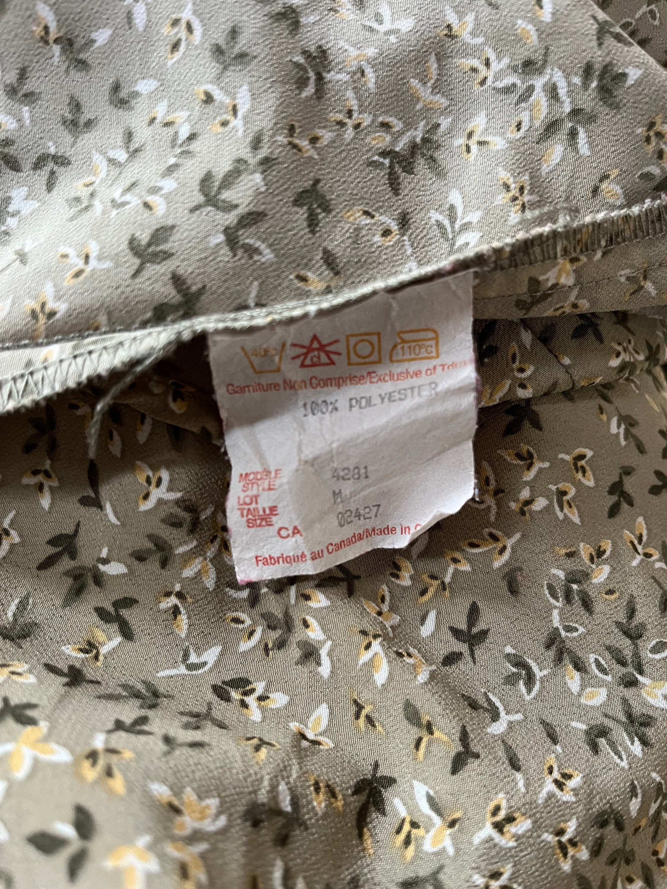 90s Sage Green Top