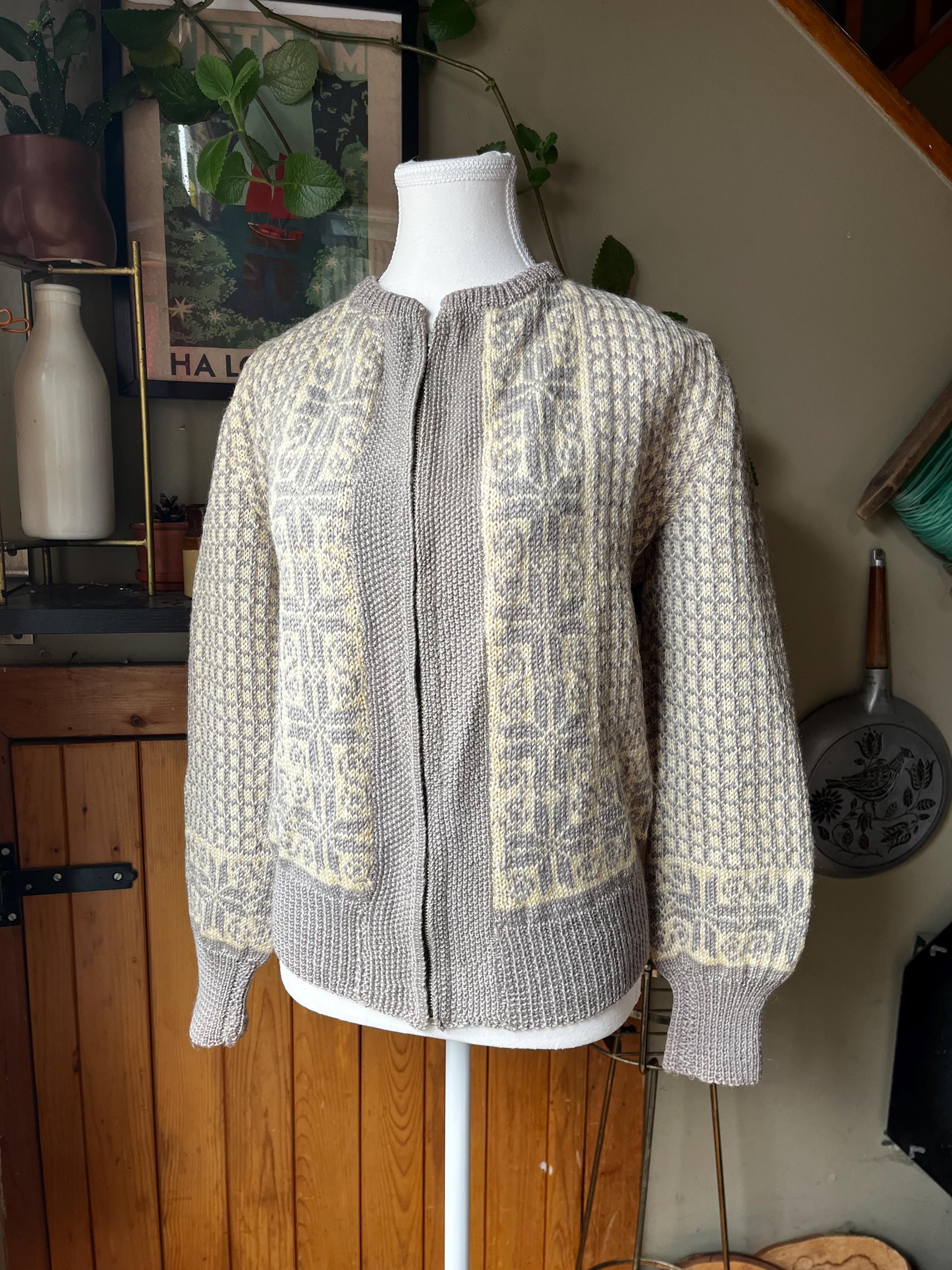 VTG 60's 70's JCPenney Towncraft UGLYnordic ski knit