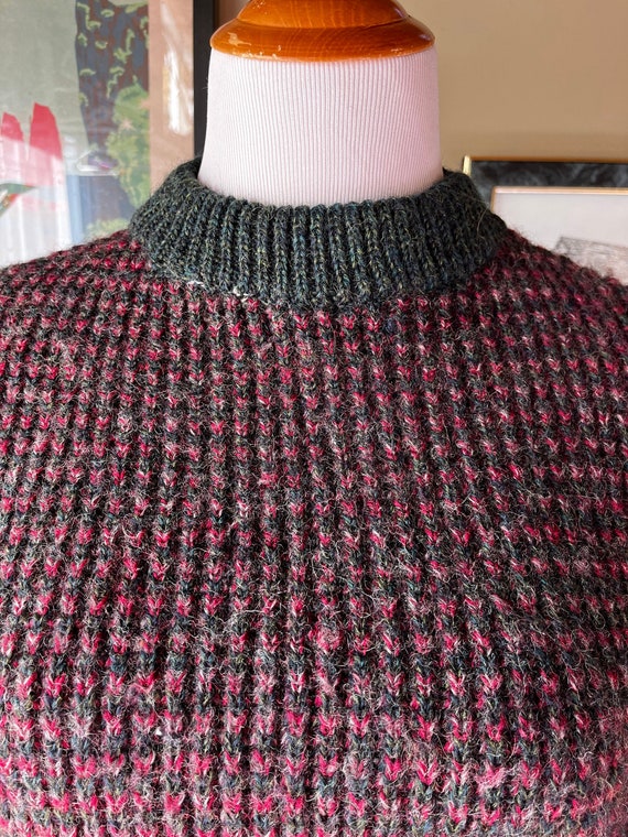 Vintage 50s 60s Dark Burgundy Norwegian Style Fisherman