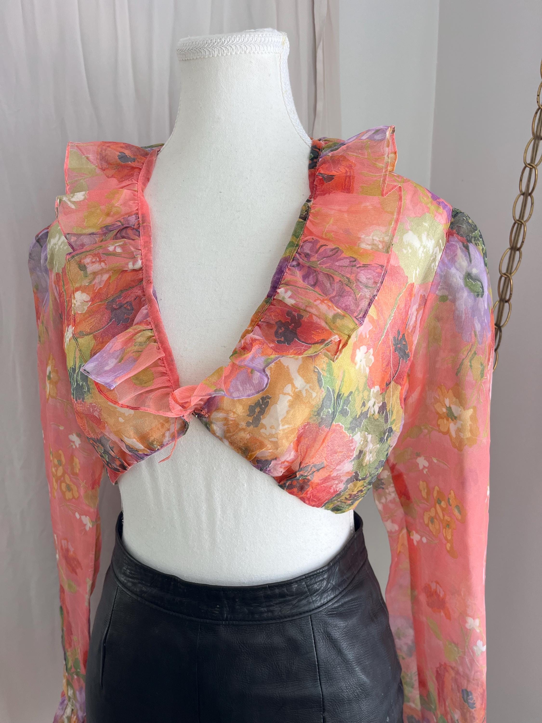 Vintage 60s Crop Top - Etsy Canada