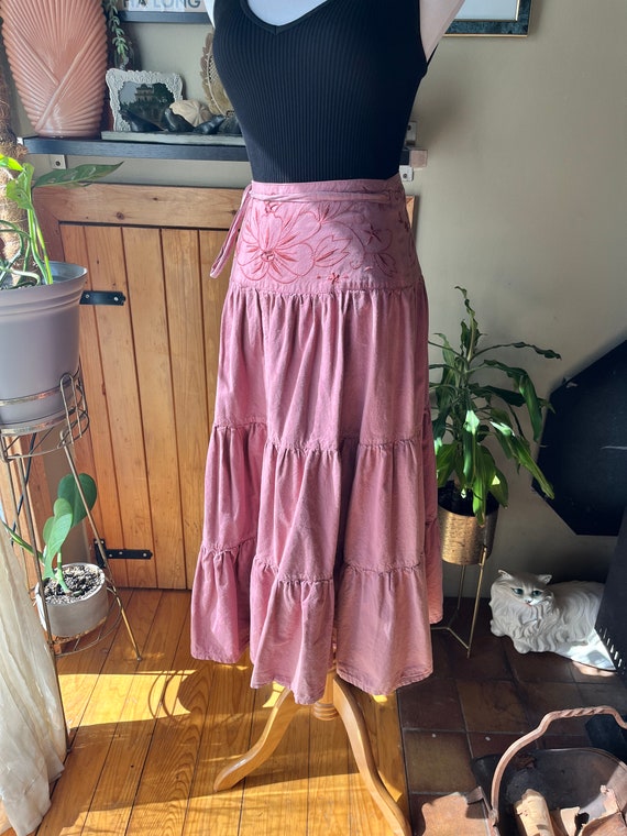 Peasant wrap skirt cheap