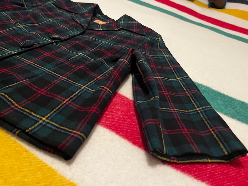 Kurtka wełniana Pendleton w kratę z początku lat 50. w stylu vintage | Styl rockabilly z połowy XX wieku i lat 49. zdjęcie 8